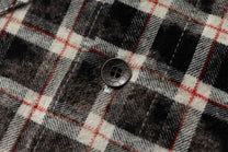 RESTARALL | Cross Appliqué Frayed Plaid Shirt - product detail