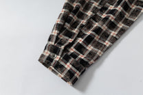 RESTARALL | Cross Appliqué Frayed Plaid Shirt - product detail