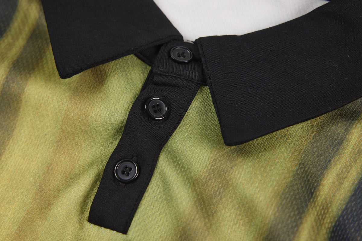 SMK MADE | Emblem Collage Layered Polo Shirt - product detail