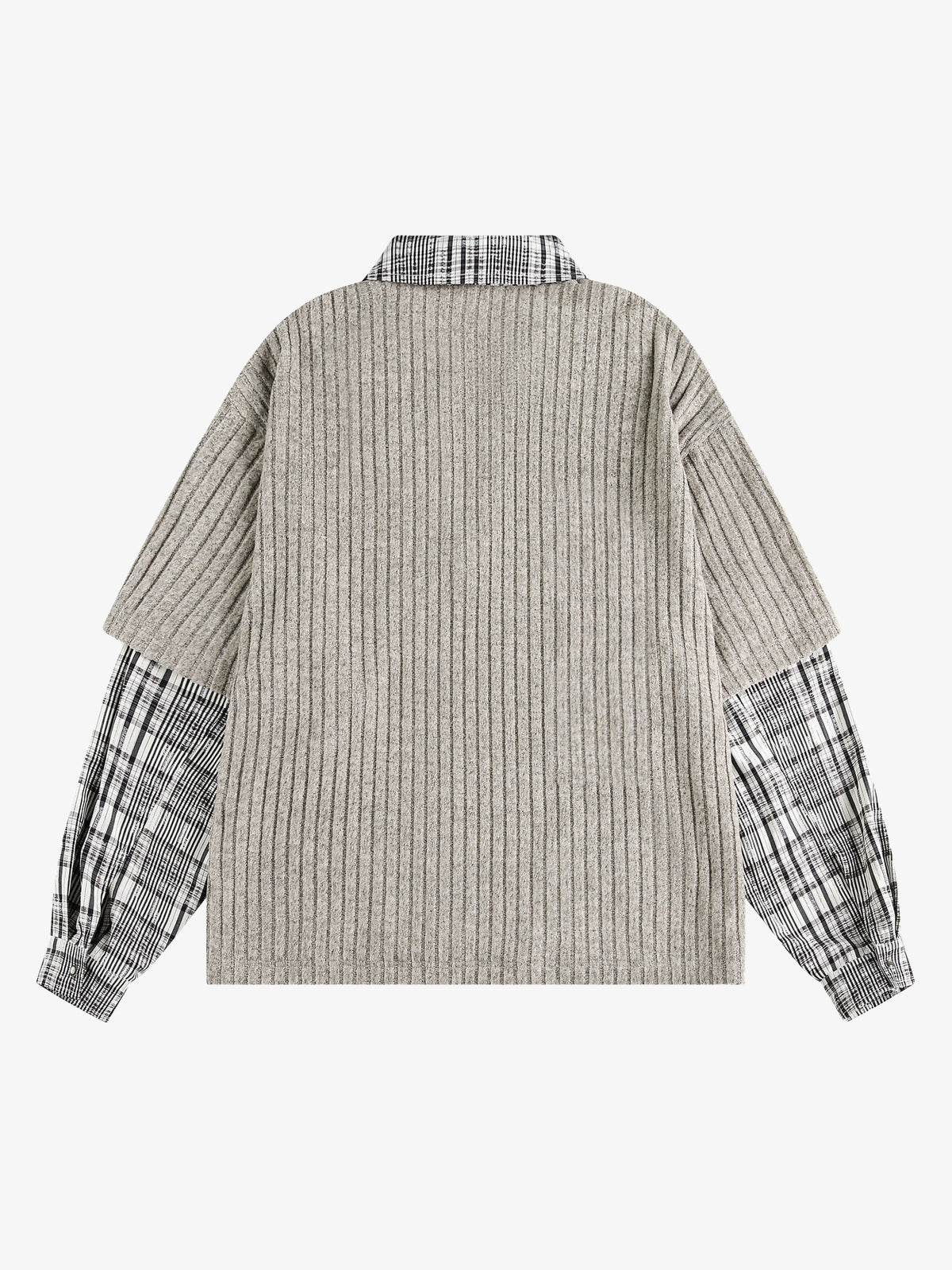 STAFF PICK | Patch Collage Polo Shirt in Beige - back view