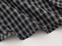 SAVAGE BASE | Embroidered Loop Pattern Plaid Shirt - product detail