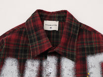 SAVAGE BASE | Paint Splatter Plaid Shirt - product detail