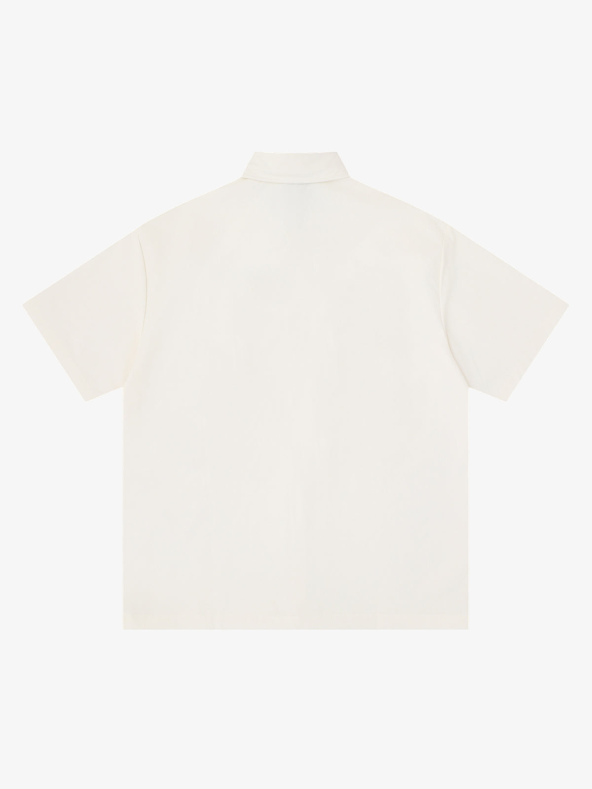 SAVAGE BASE | Embroidered Key Motif Shirt in White - back view