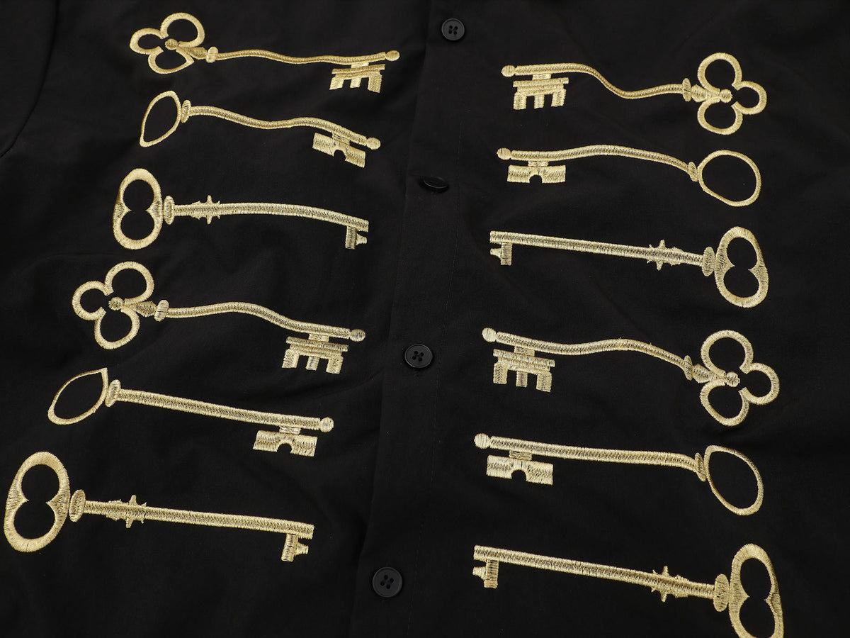 SAVAGE BASE | Embroidered Key Motif Shirt - product detail