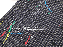 SAVAGE BASE | Paint Splatter Script Plaid Shirt - product detail