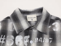SAVAGE BASE | Stencil Letter Plaid Shirt - product detail