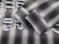 SAVAGE BASE | Stencil Letter Plaid Shirt - product detail