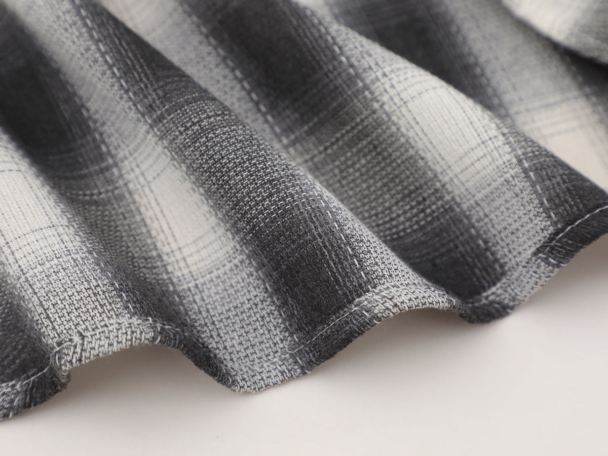 SAVAGE BASE | Stencil Letter Plaid Shirt - product detail