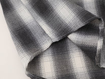 SAVAGE BASE | Stencil Letter Plaid Shirt - product detail