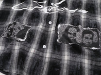 SAVAGE BASE | Portrait Collage Plaid Shirt - product detail