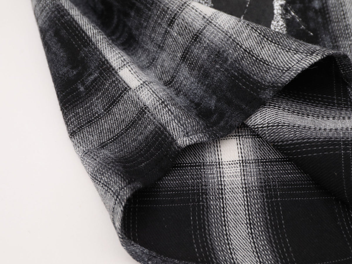 SAVAGE BASE | Portrait Collage Plaid Shirt - product detail