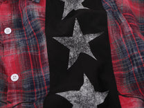 SAVAGE BASE | Star Panel Plaid Shirt - product detail