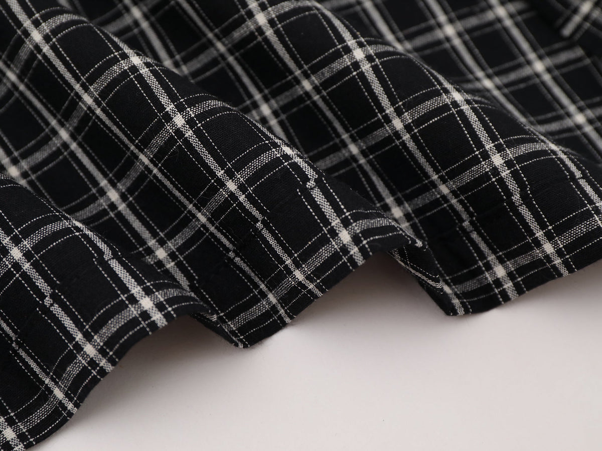SAVAGE BASE | Star Appliqué Plaid Shirt - product detail