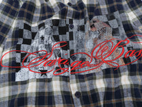 SAVAGE BASE | Checkerboard Script Plaid Shirt - product detail