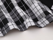 SAVAGE BASE | Asymmetric Collage Panel Plaid Shirt - product detail