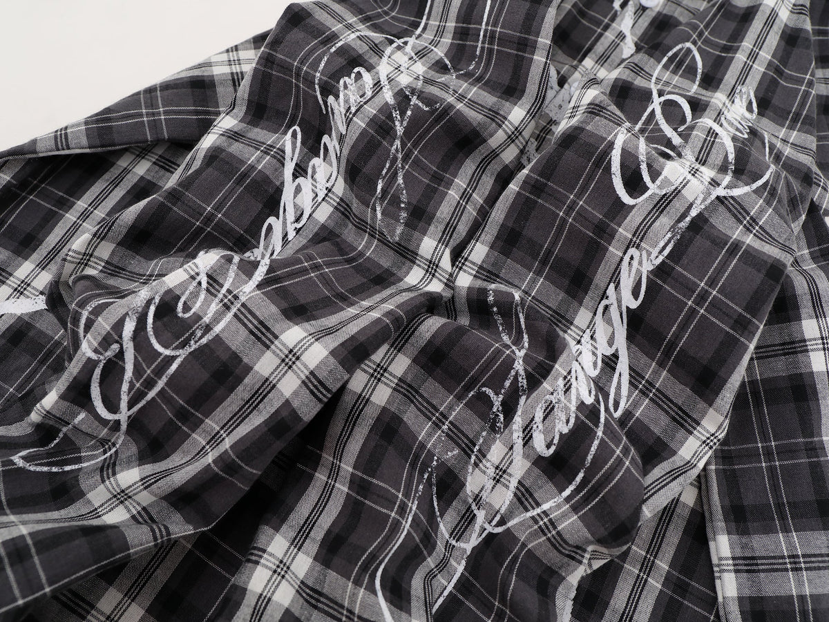 SAVAGE BASE | Paint Burst Plaid Shirt - product detail