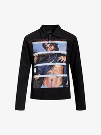 SKATE PARK | Stacked Portrait Print Polo Shirt