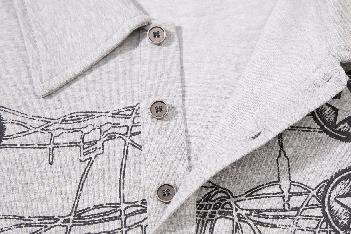 SKATE PARK | Dripping Star Motif Polo Shirt - product detail