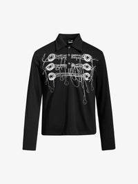 SKATE PARK | Dripping Star Motif Polo Shirt