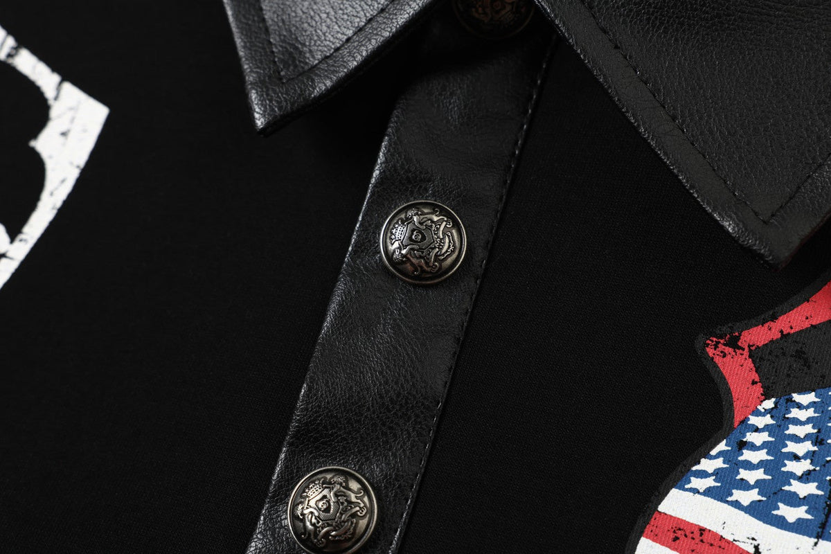 TAELE PLUS | Lip Print Polo Shirt - product detail
