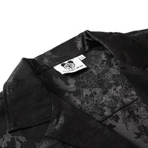 TIDE BEAR | Leaf Jacquard Camp Collar Shirt - product detail