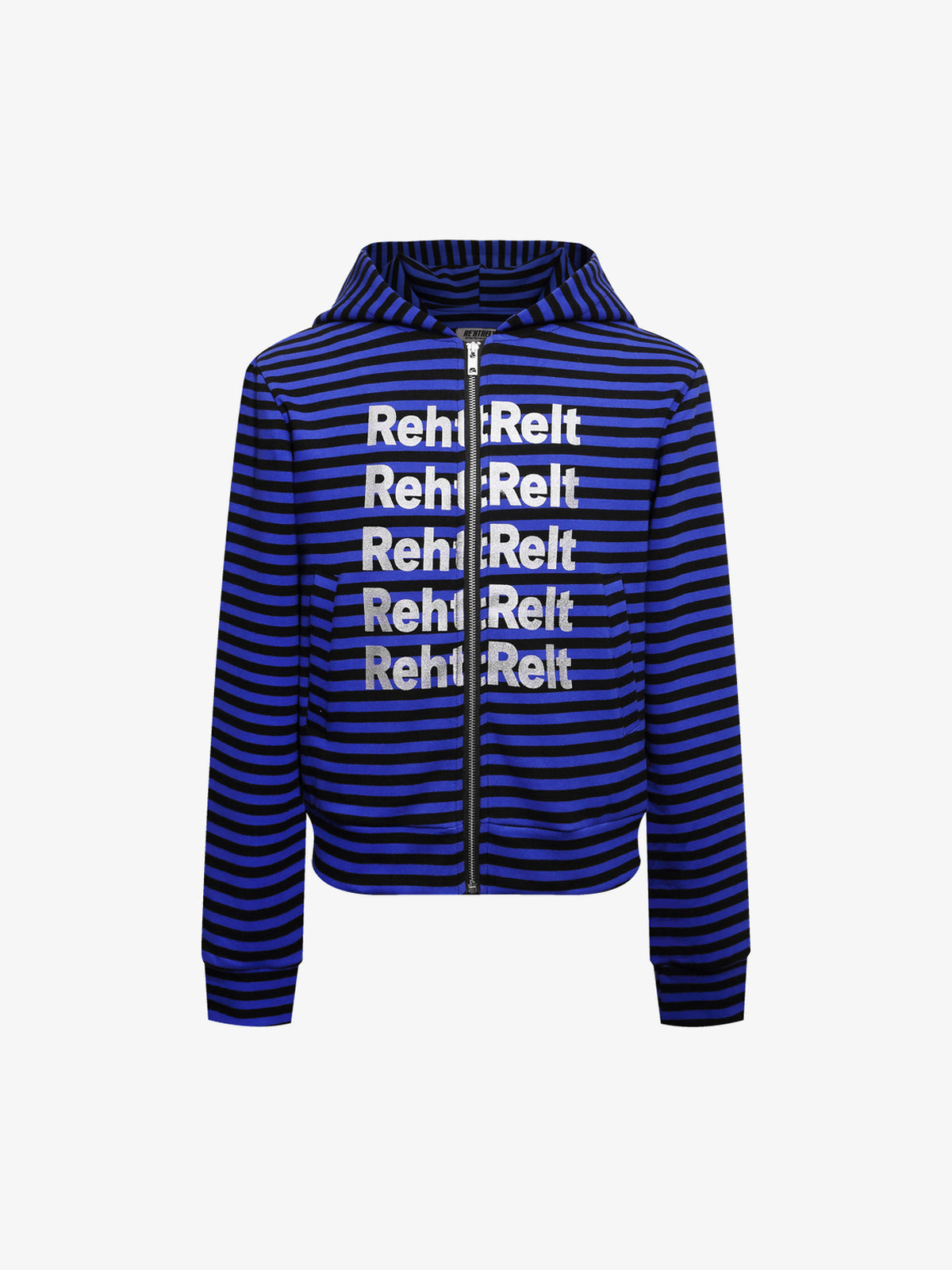 REHTRELT | LETTER STRIPE ZIP UP HOODIE