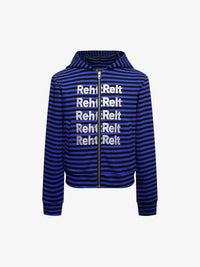 REHTRELT | LETTER STRIPE ZIP UP HOODIE