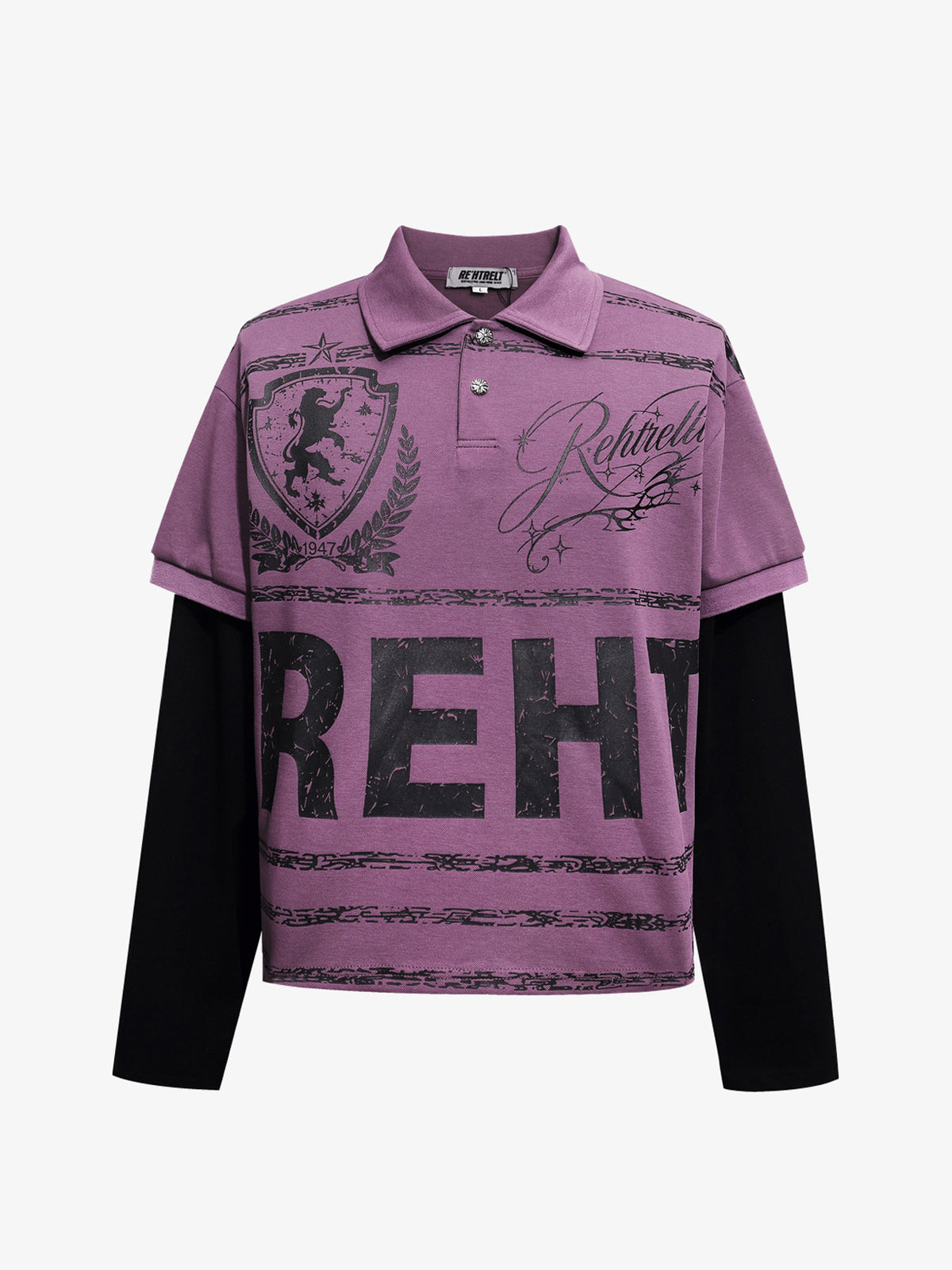 REHTRELT | LETTER GRAPHIC LAYERED SHIRT