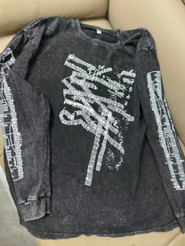 ARTIE MASTER | Music Score Layered Sleeve Sweatshirt - product detail