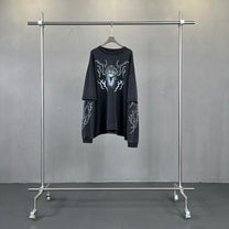 ARTIE MASTER | Flame Emblem Layered Sleeve Sweatshirt - product detail