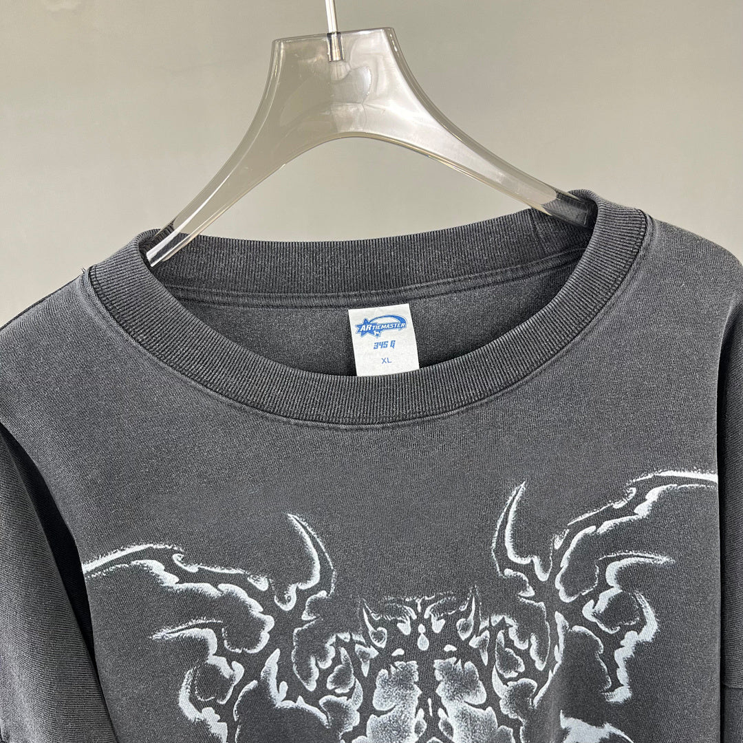 ARTIE MASTER | Flame Emblem Layered Sleeve Sweatshirt - product detail