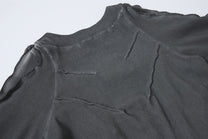 ATSF30 | Sculpted Seam Pointed Hem Sweatshirt - product detail