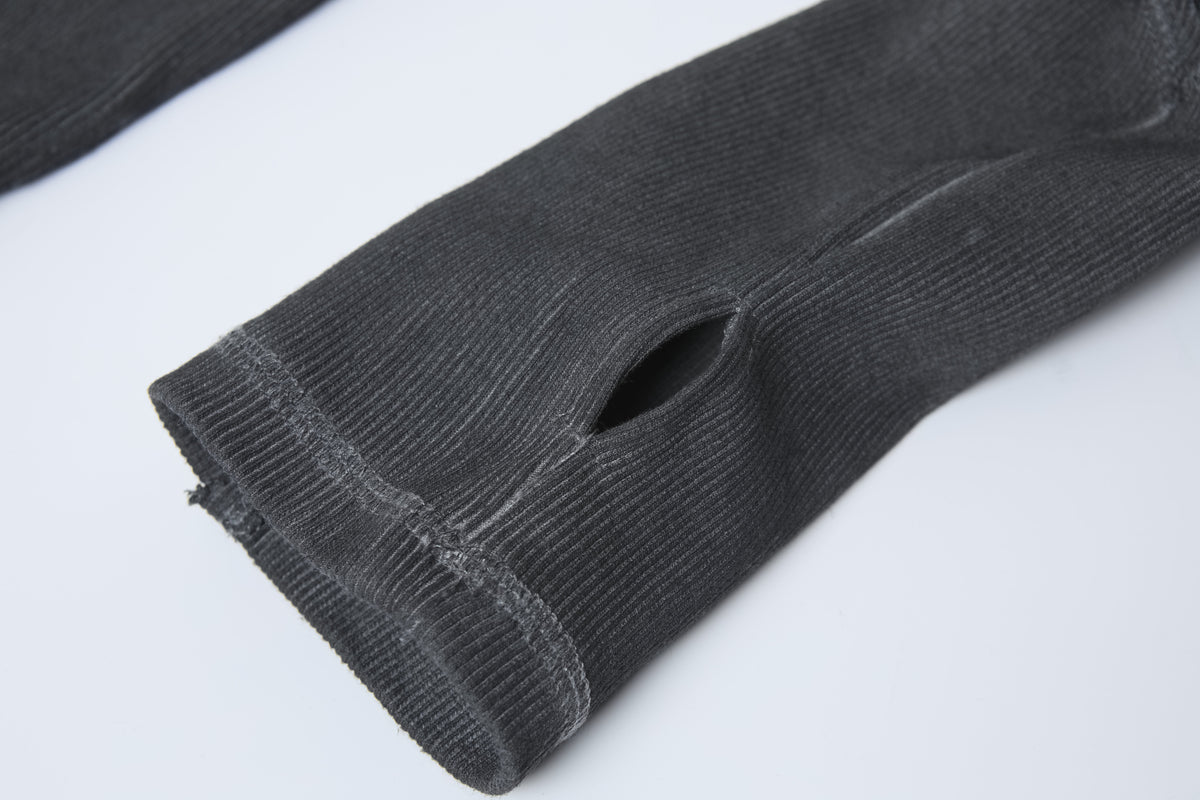 ATSF30 | Sculpted Seam Pointed Hem Sweatshirt - product detail