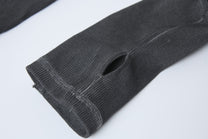 ATSF30 | Sculpted Seam Pointed Hem Sweatshirt - product detail