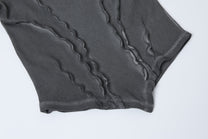 ATSF30 | Sculpted Seam Pointed Hem Sweatshirt - product detail