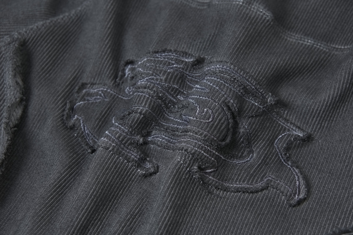 ATSF30 | Sculpted Seam Pointed Hem Sweatshirt - product detail