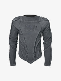 ATSF30 | Sculpted Seam Pointed Hem Sweatshirt