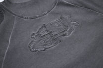 ATSF30 | Distressed Panel Seam Sweatshirt - product detail