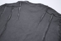 ATSF30 | Washed Henley Panel Sweatshirt - product detail