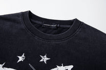 AW SPIKY HEAD | Angel Star Layered Sleeve Sweatshirt - product detail