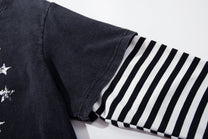 AW SPIKY HEAD | Angel Star Layered Sleeve Sweatshirt - product detail