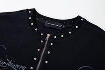 AW SPIKY HEAD | Studded Stand Collar Sweatshirt - product detail