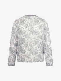AW SPIKY HEAD | Leopard Print Sweatshirt in Gray - back view