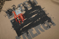 BLACK ENERGY | Leopard Sleeve Photo Collage Sweatshirt - product detail