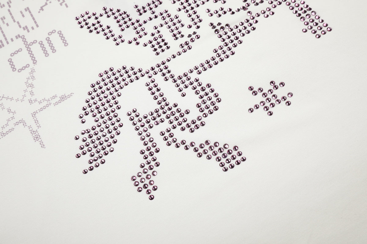 BLACK ENERGY | Rhinestone Emblem Polo Collar Sweatshirt - product detail