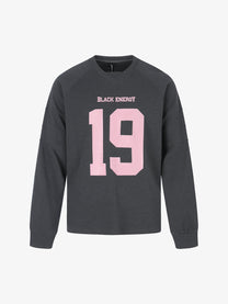 BLACK ENERGY | Number 19 Sweatshirt in Gray - front view
