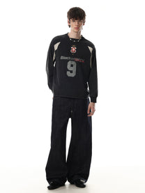 BLACK ENERGY | Number 9 Panel Sweatshirt - product detail