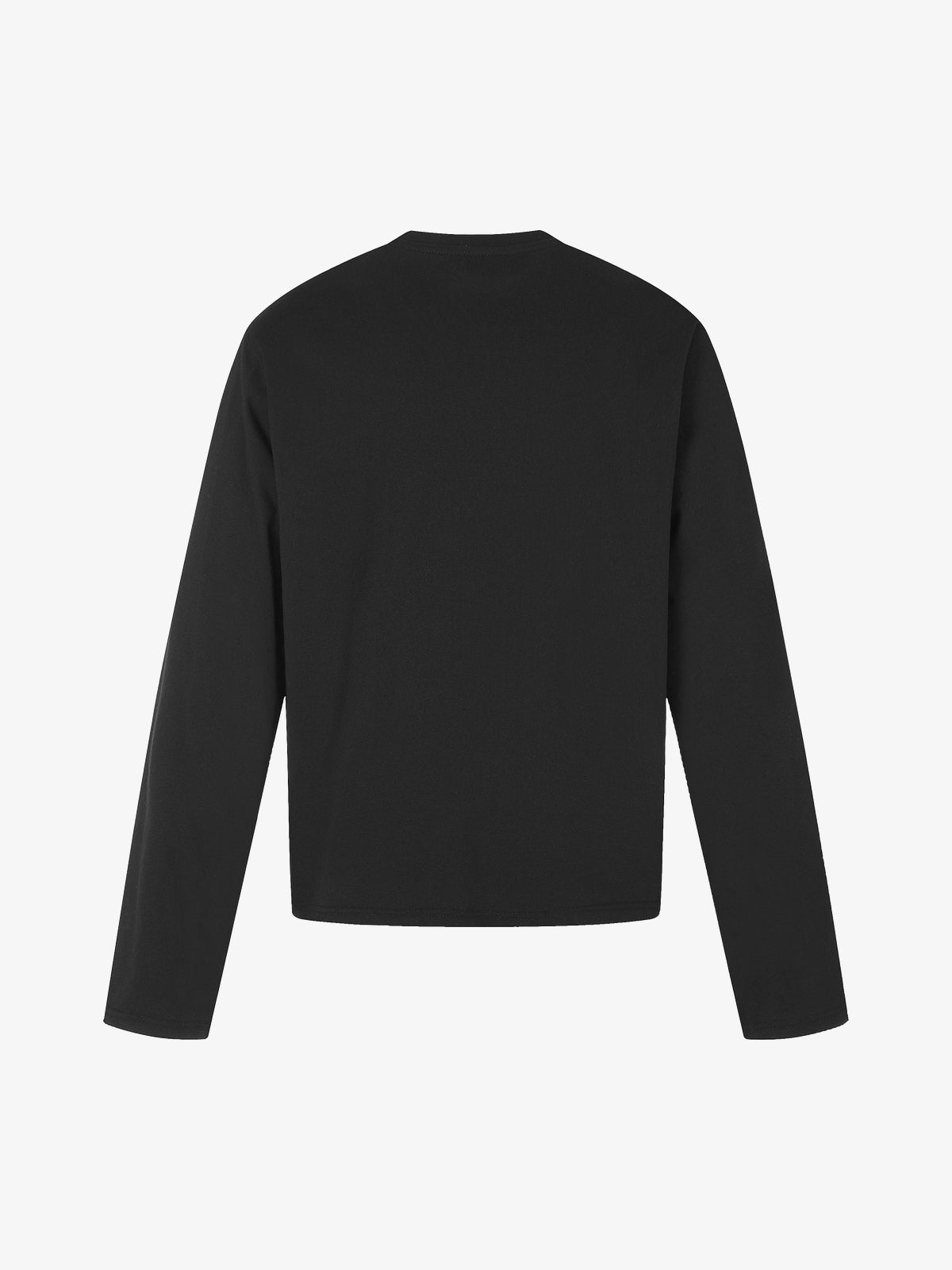 BLACK ENERGY | Paint Splatter Stripe Sweatshirt in Black - back view