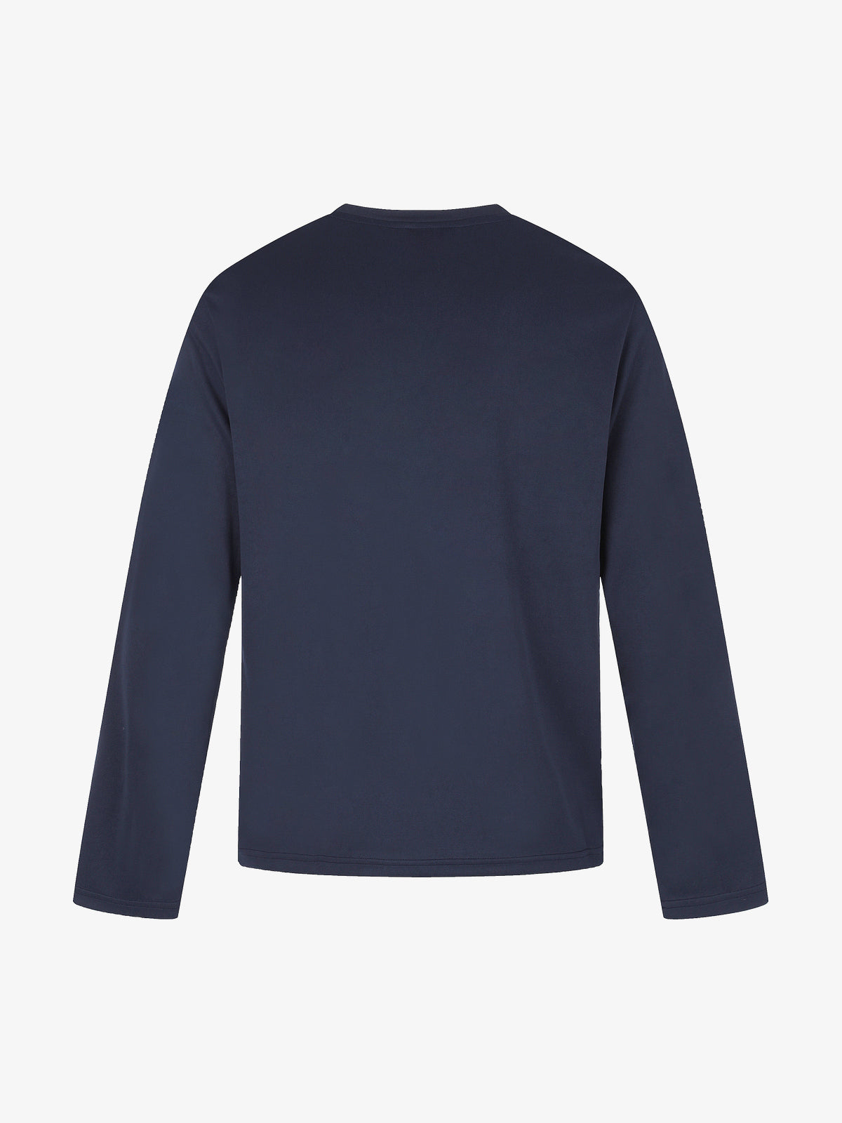 BLACK ENERGY | Ornate Cross Sweatshirt in Navy - back view