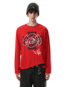 BLACK ENERGY | Ornate Cross Sweatshirt - product detail